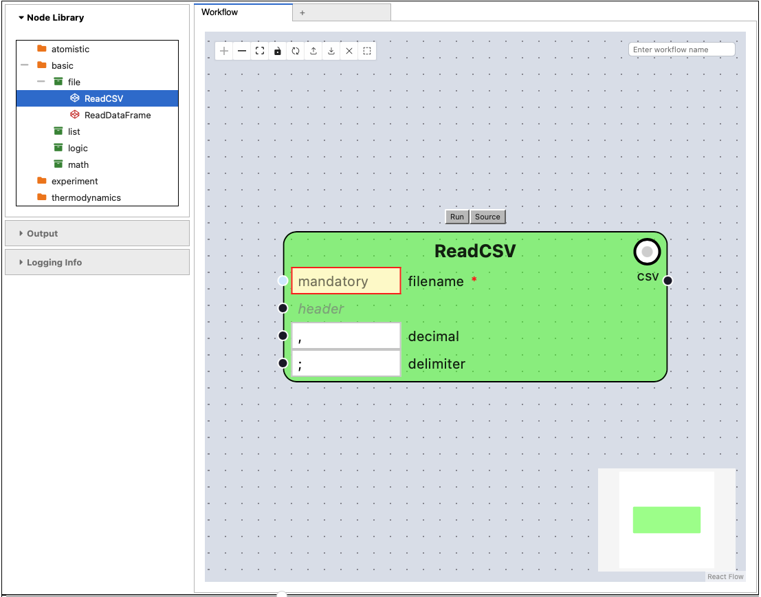 Introduction — Introduction to the visual programming interface pyiron_core
